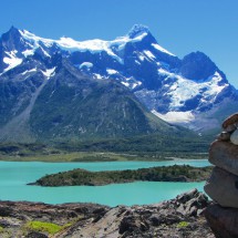 Paine Grande and Lago Nordenskjöld from Mirador Cuernos